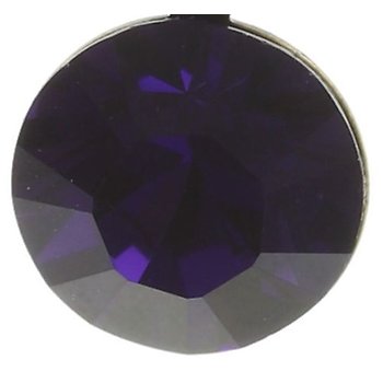 image for Earring dangling Black Jack lila purple velvet SS 39