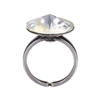 image for Ring Rivoli white crystal 18mm