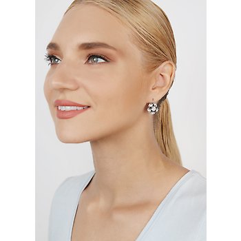 image for Earring eurowire Disco Balls white crystal SS 29