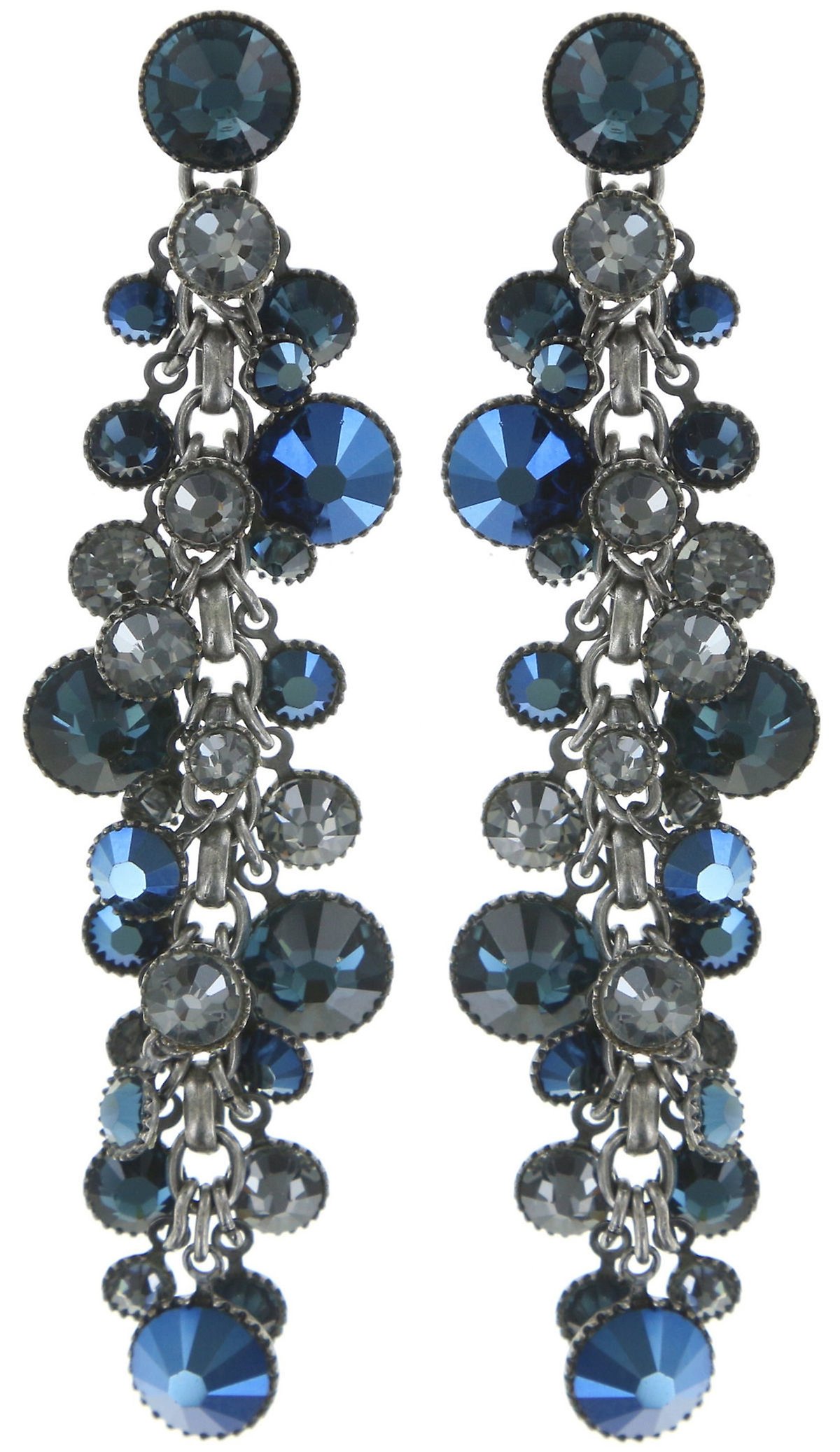 image pour Clou d'oreille pendant Waterfalls Bleu  