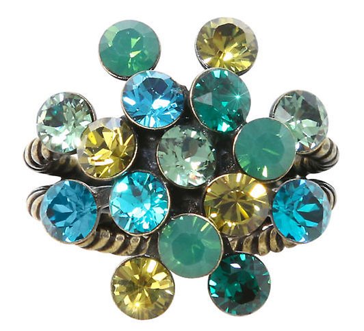 Bild für Ring Magic Fireball Multi / Grün  Classic Size (21mm Ø)