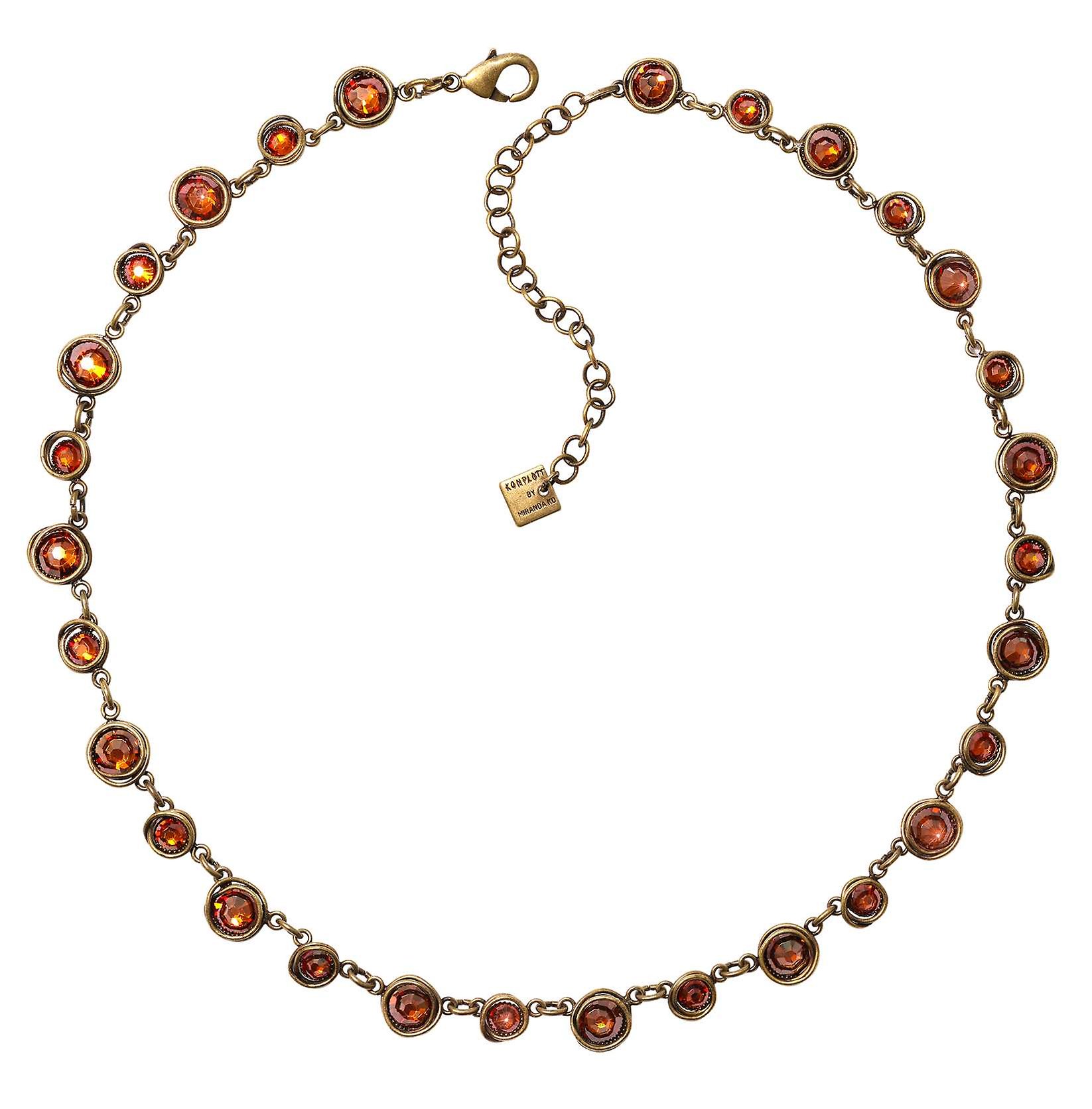 image pour Collier Sparkle Twist Marron / Orange crystal copper 