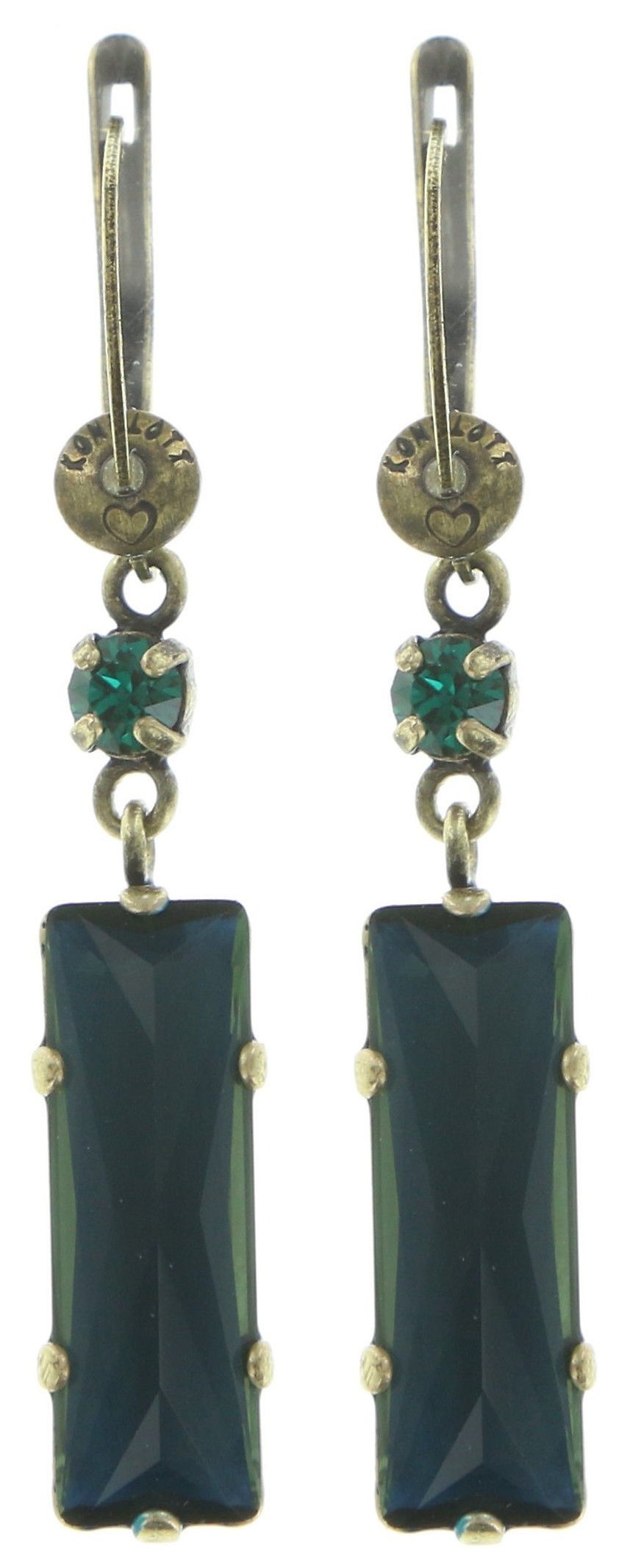 image pour Boucles d'oreilles pendantes Manhattan Rocks Bleu / Vert  medium