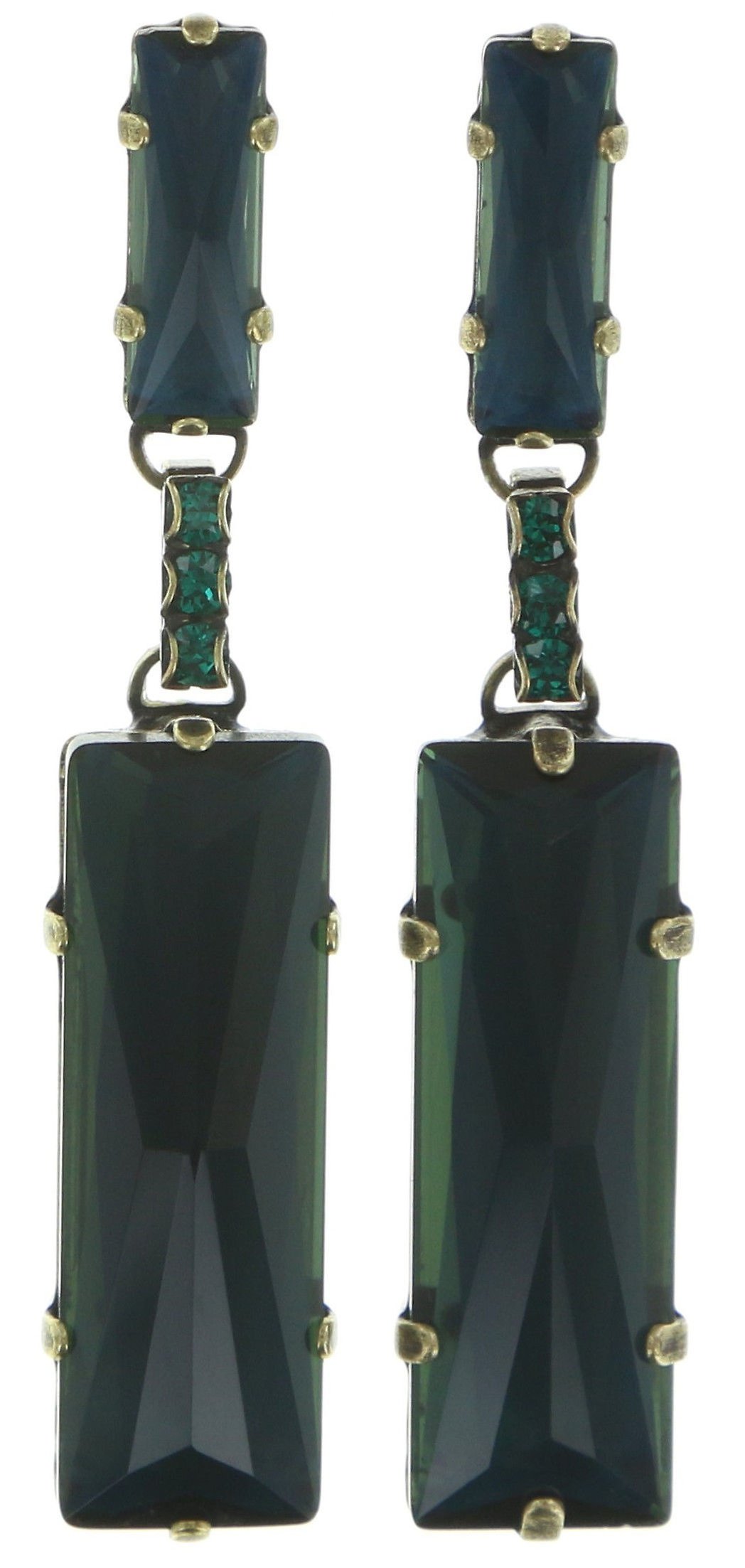 image pour Clou d'oreille pendant Manhattan Rocks Bleu / Vert  