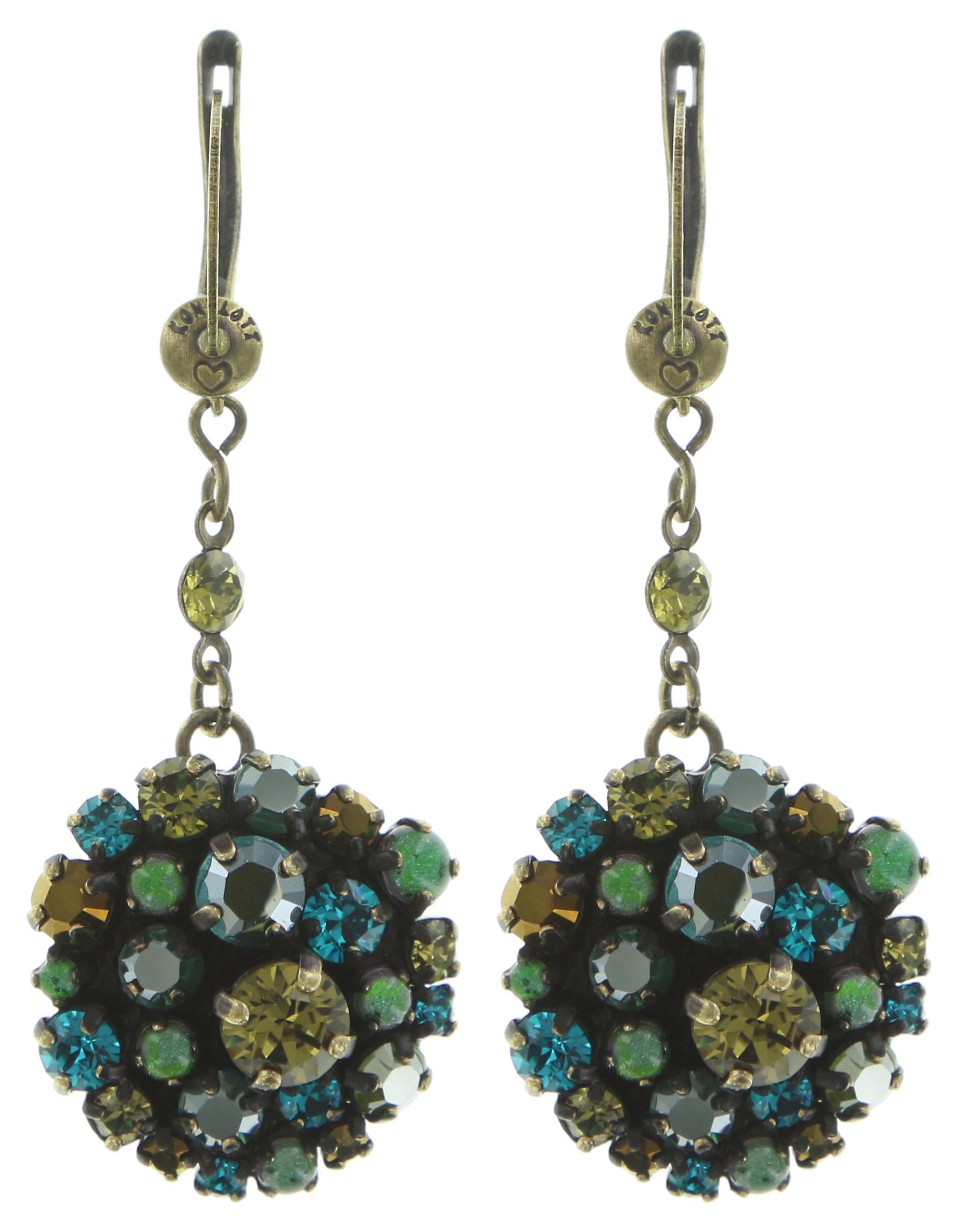 Kép Earring dangling Ballroom Khaki / Green  