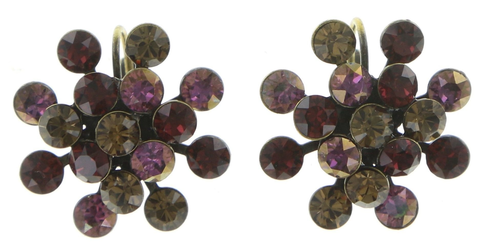 image for Earring Eurowire Magic Fireball Red / Brown  Classic Size (21mm Ø)