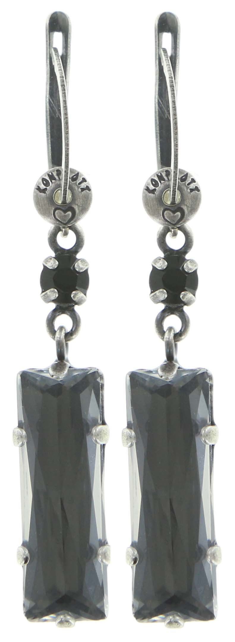 image for Earring Dangling Manhattan Rocks Grey  medium