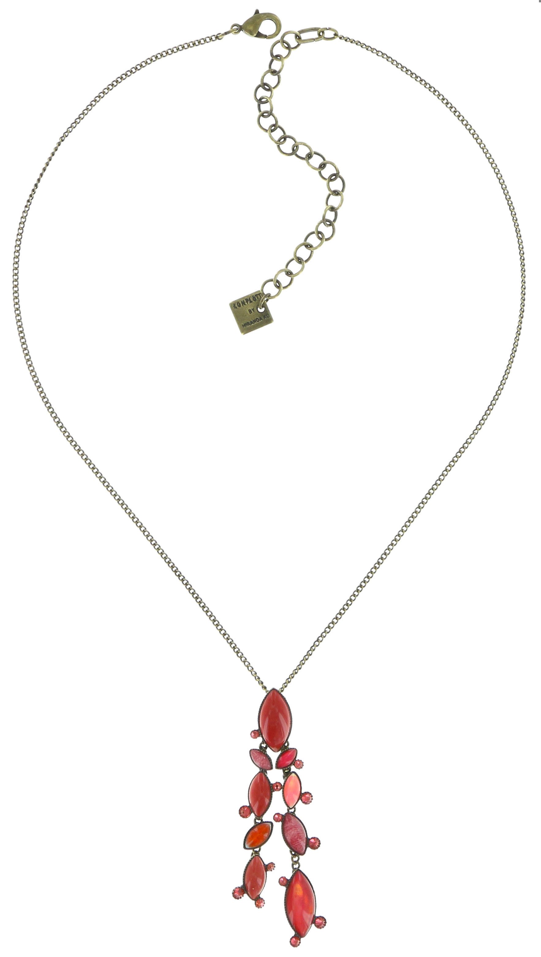 image pour Collier pendant Dance with Navette Coralline  