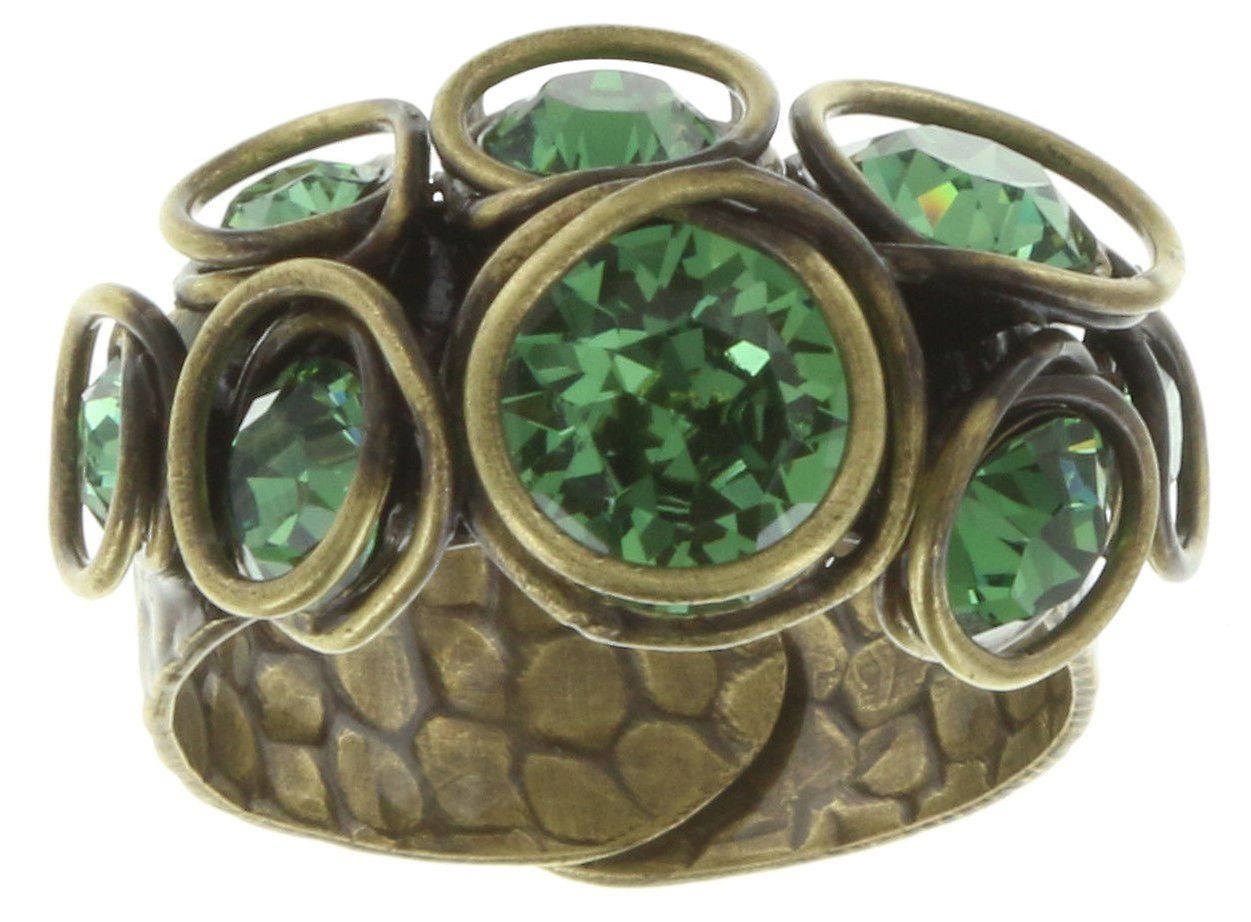 image for Ring Sparkle Twist Green erinite small