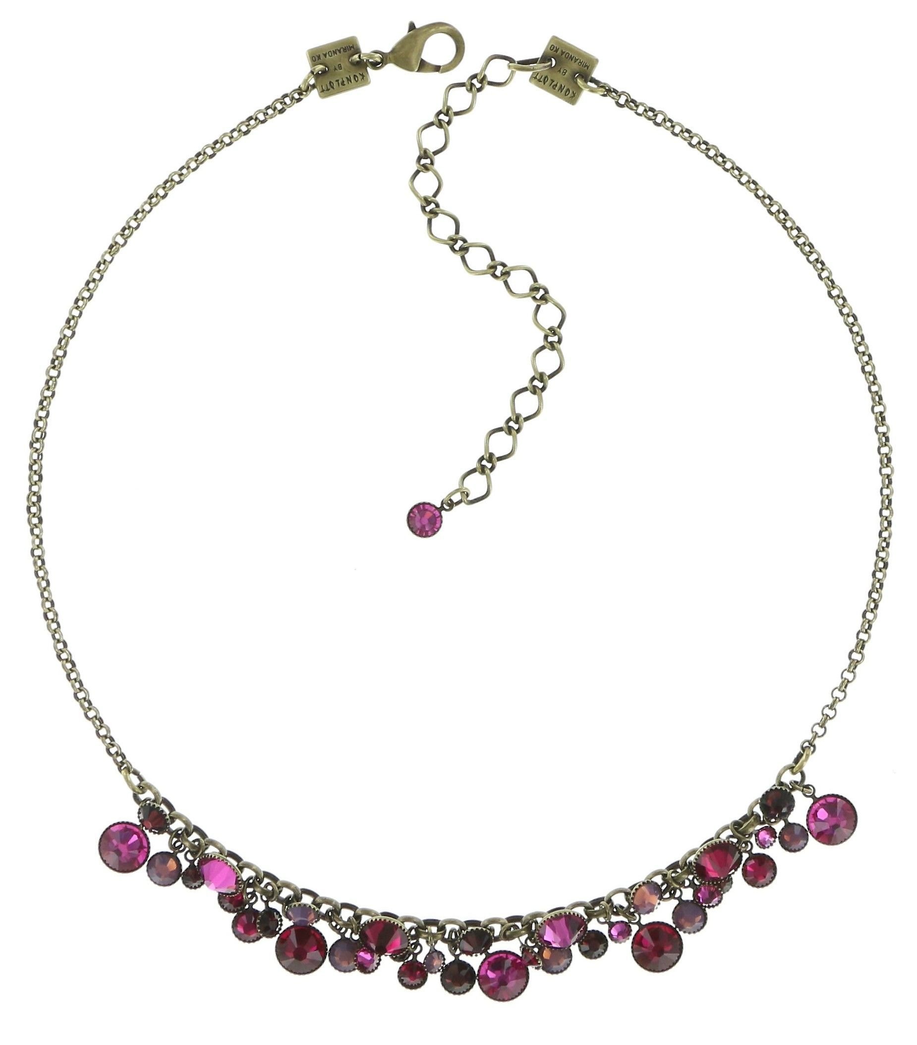 image pour Collier Waterfalls Rose Foncé  