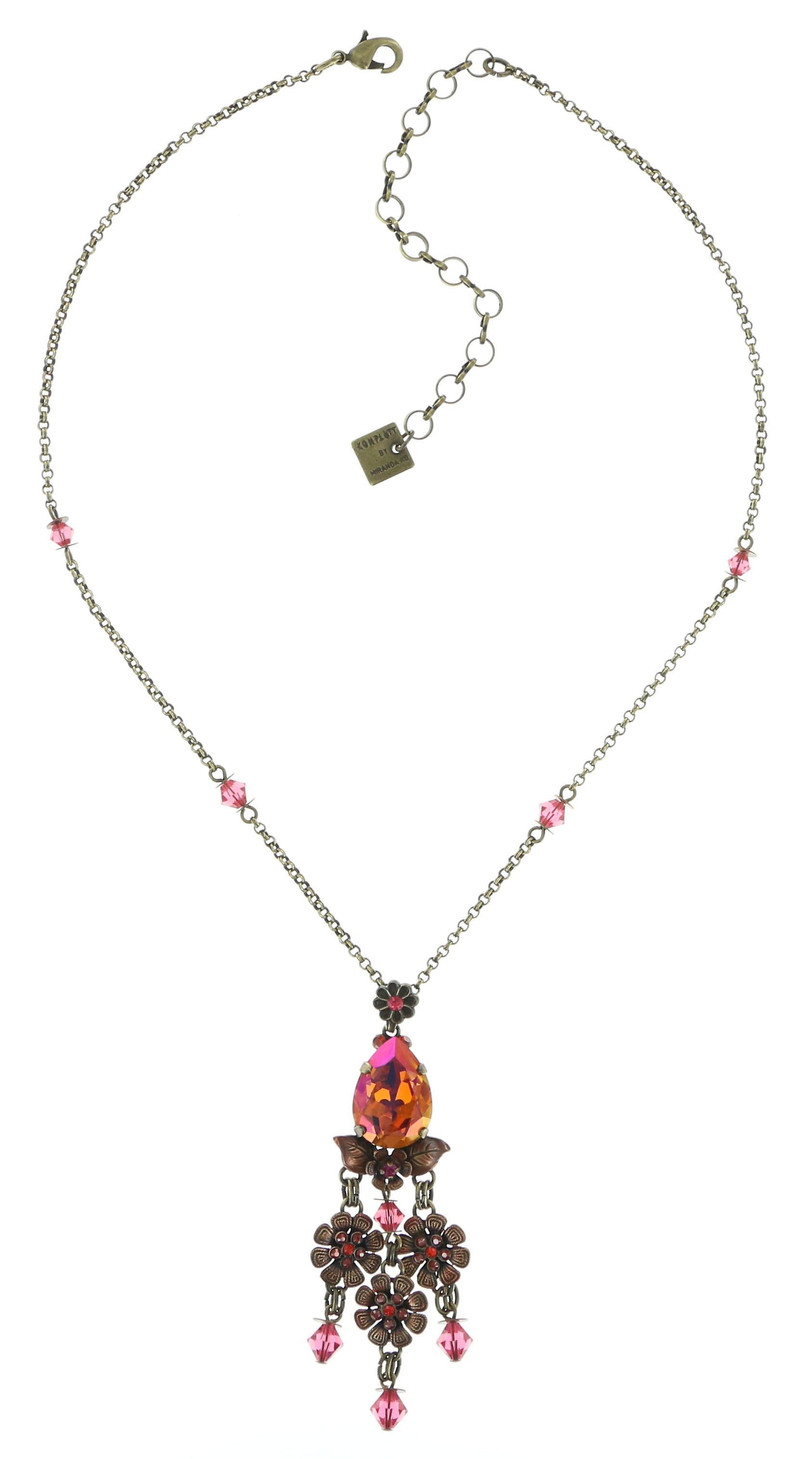 image for Necklace Pendant Eternal Glory Pink / Orange  