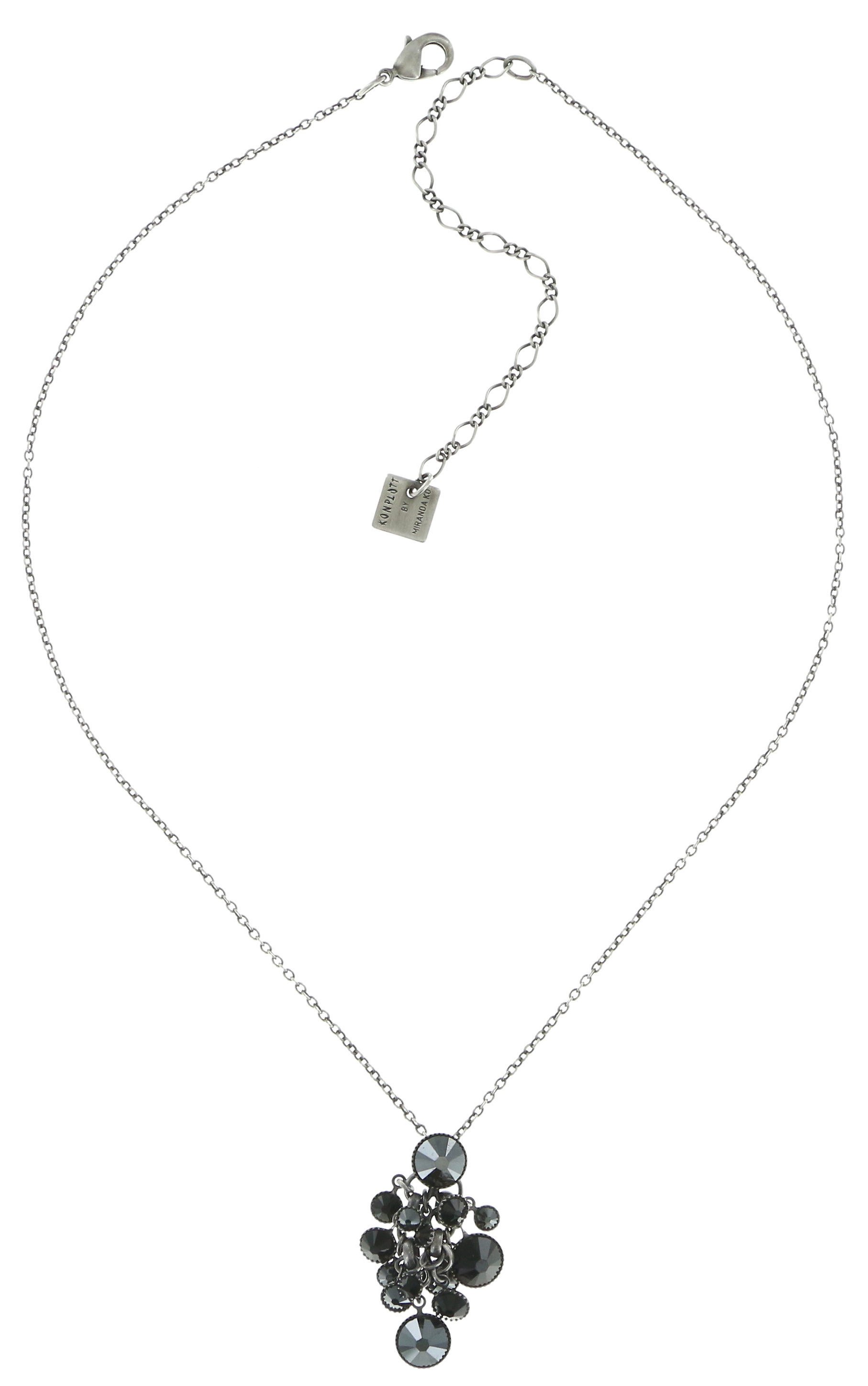 image for Necklace Pendant Waterfalls Black  