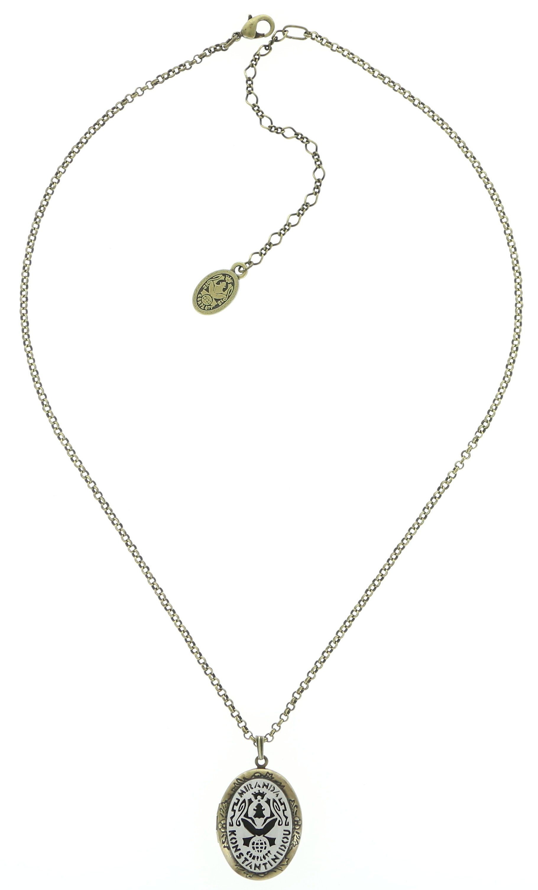 image for Necklace Pendant Sinners and Saints White  