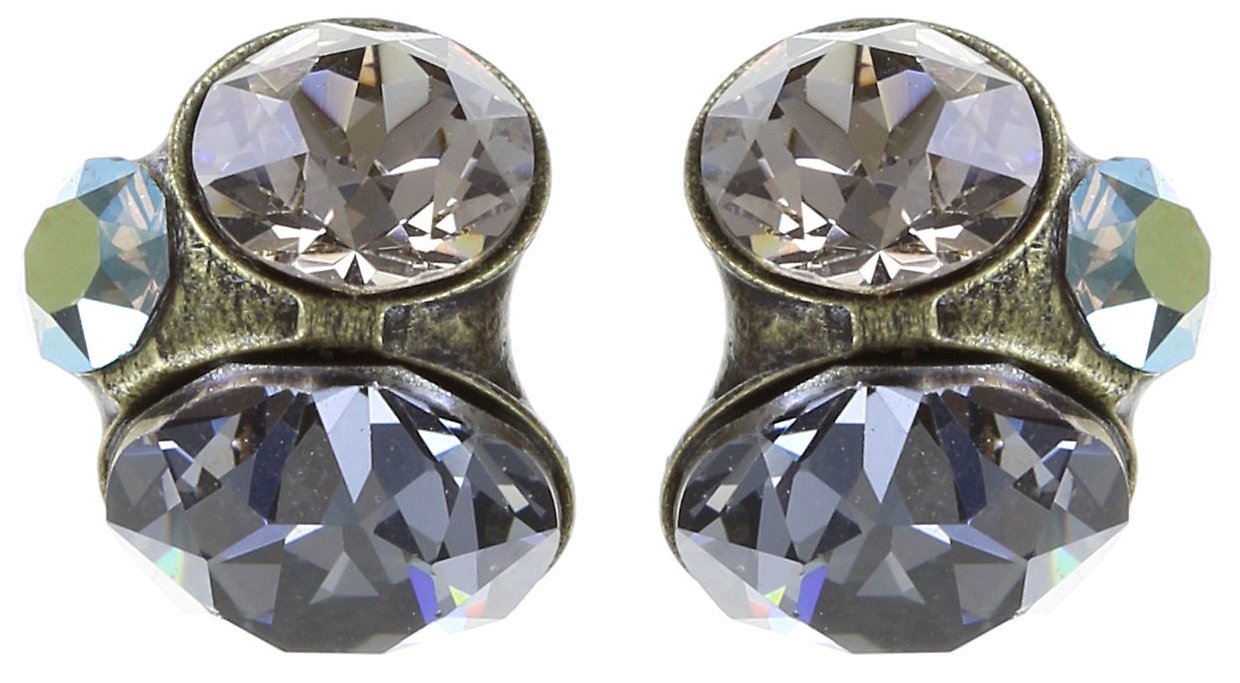 image pour Clou d'oreille Disco Star grey/green  