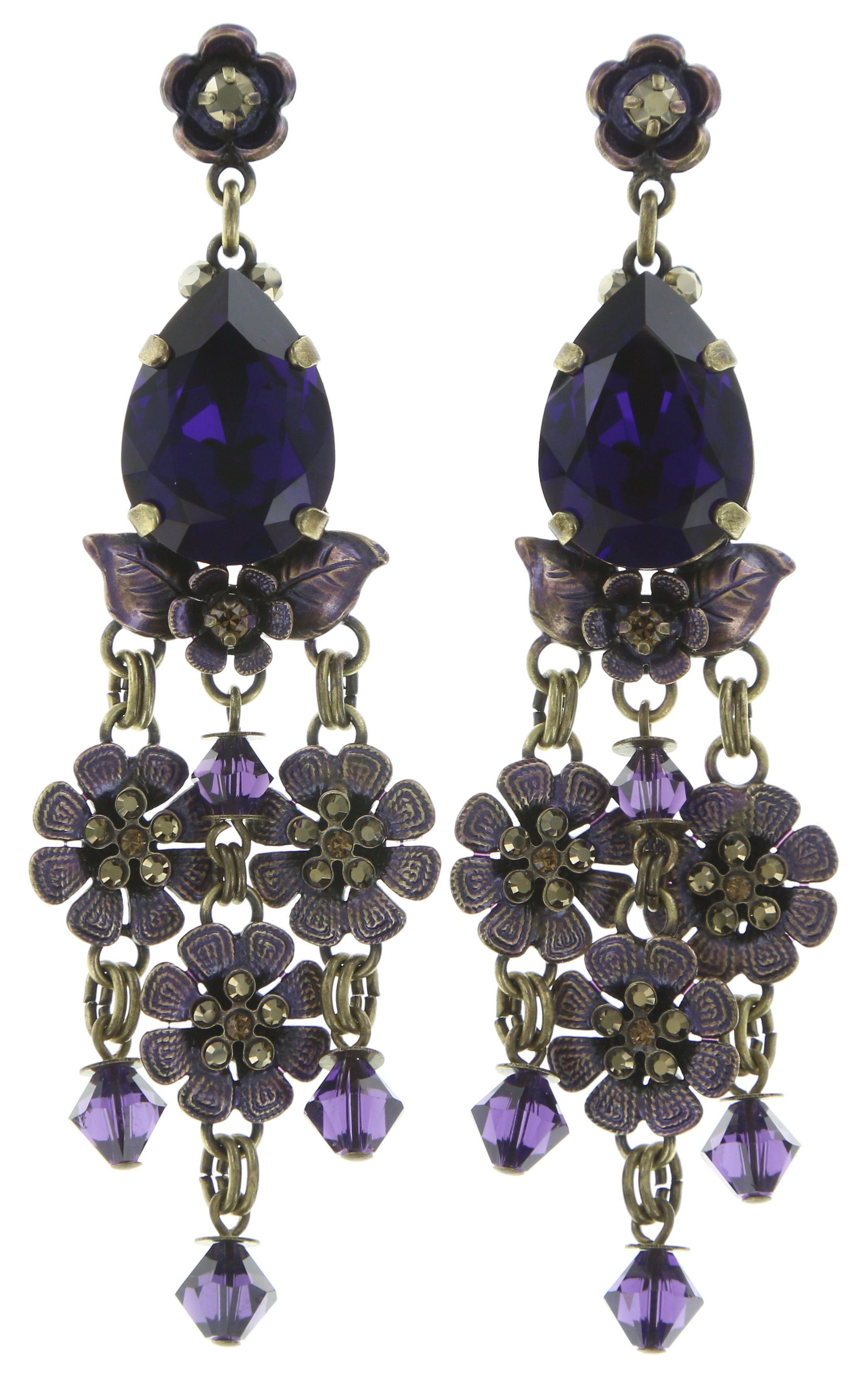 image for Earring Stud Dangling Eternal Glory Lila  