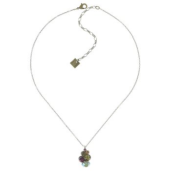 Bild für Halskette mit Anhänger Petit Glamour grün / lila  