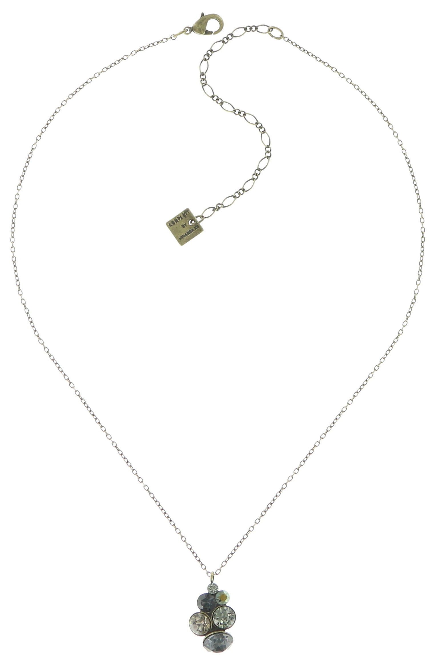 image for Necklace Pendant Petit Glamour grey/green  