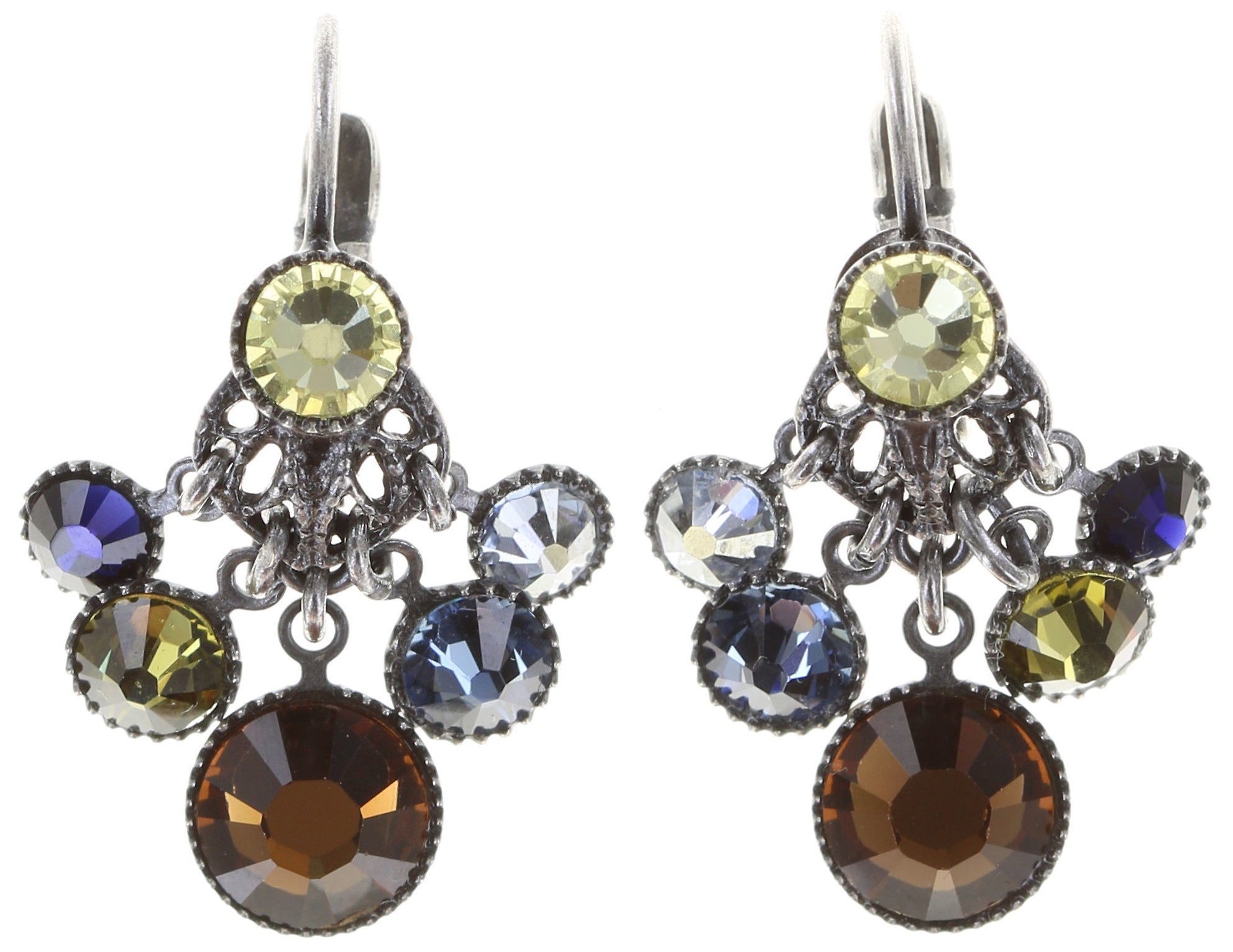 image pour Boucles d'oreilles Eurowire pendantes Waterfalls Multi  