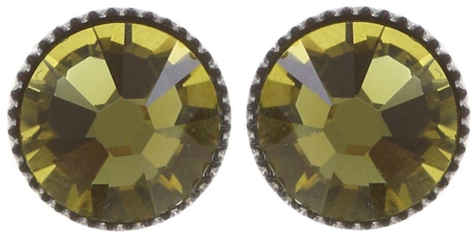 image pour Clou d'oreille plat Black Jack Vert Khaki SS 34