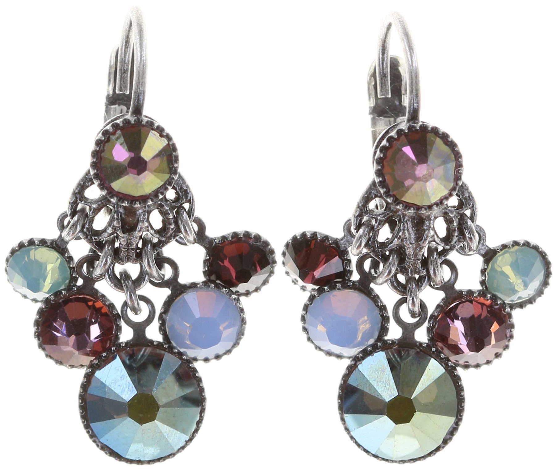 image for Earring Eurowire Dangling Waterfalls Multi  