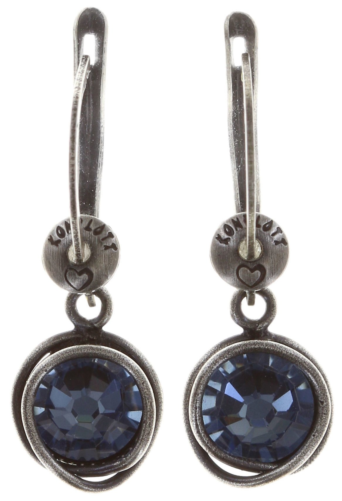 image pour Boucles d'oreilles pendantes Sparkle Twist Bleu Denim Blue 