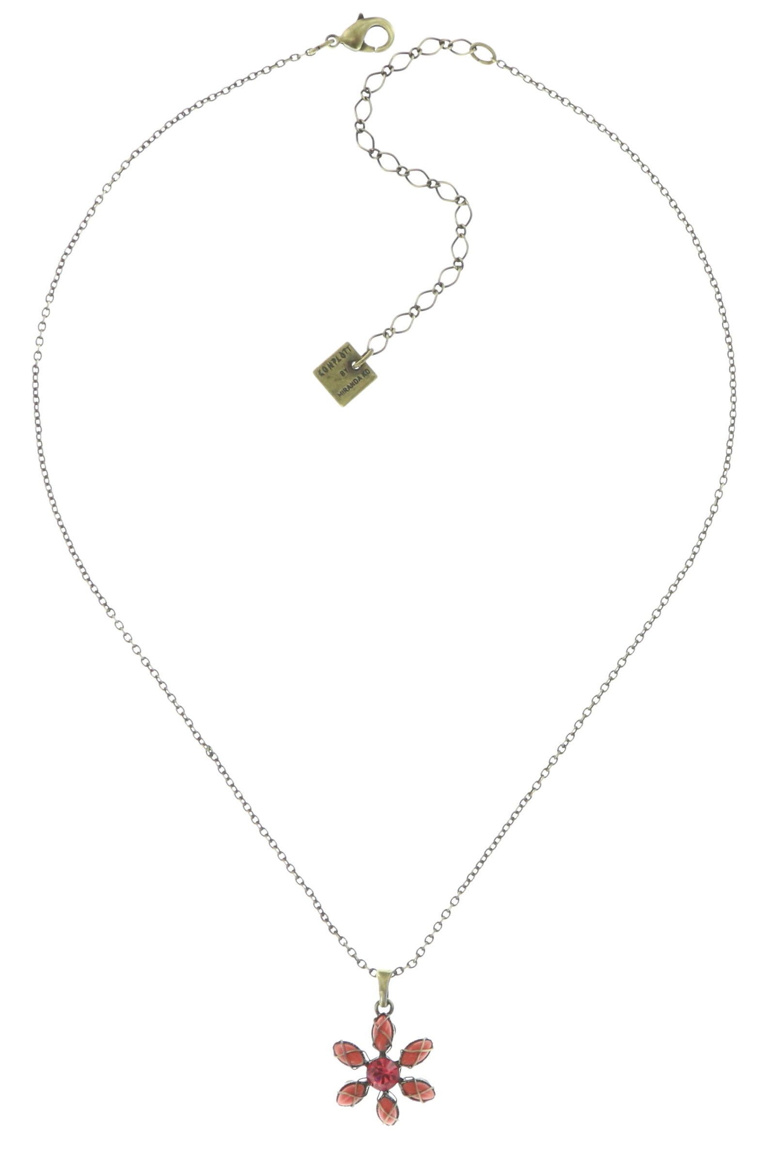 image pour Collier pendant Psychodahlia Rouge  smallest