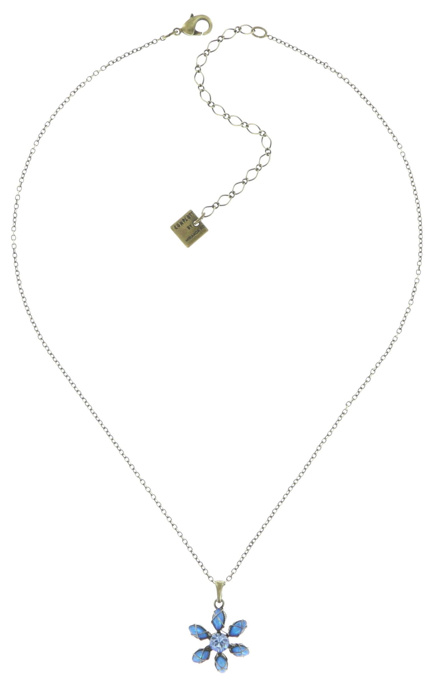 image pour Collier pendant Psychodahlia Bleu  smallest