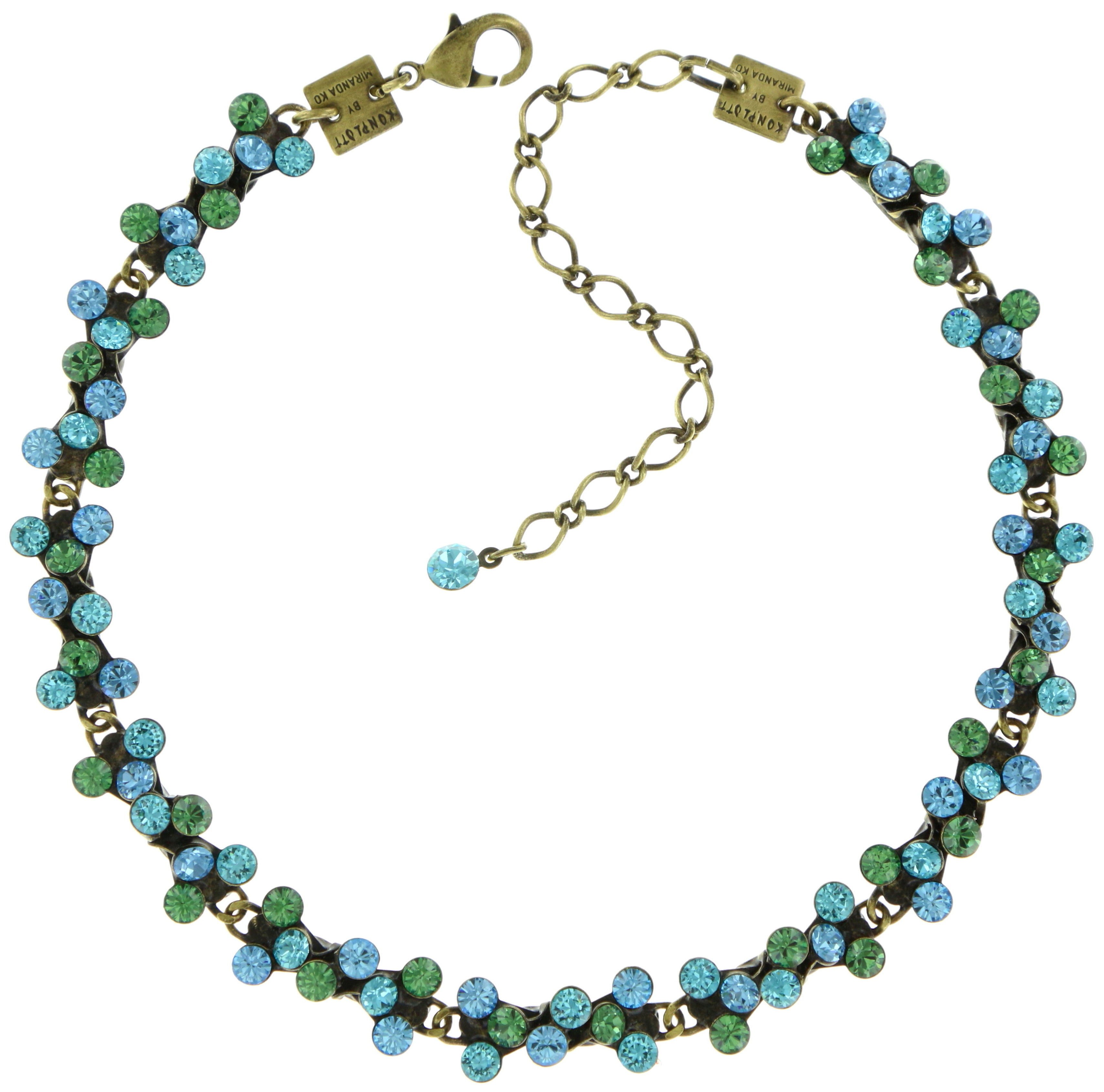 Bild für Choker Collier Magic Fireball Blau / Grün  Classic Size (21mm Ø)