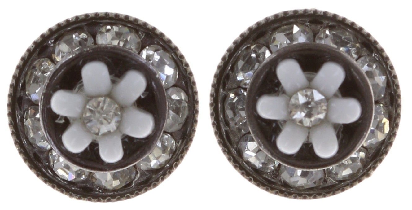 image for Earring Stud Oriental Bliss White  