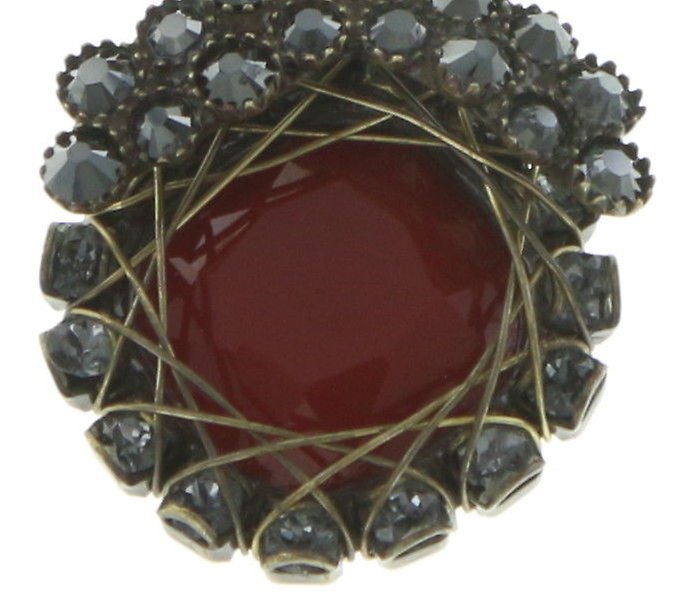 image for Necklace Pendant Queen of Elves Black / Red  