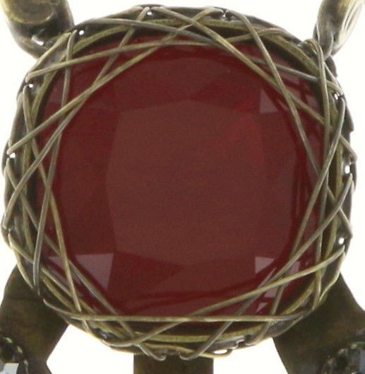 image for Necklace Pendant Queen of Elves Black / Red  