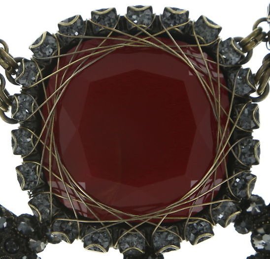 Bild für Halskette Collier Queen of Elves Schwarz / Rot  