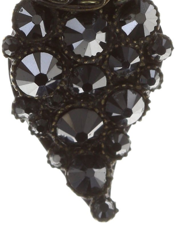 image pour Boucles d'oreilles Clip Queen of Elves Noir / Rouge  