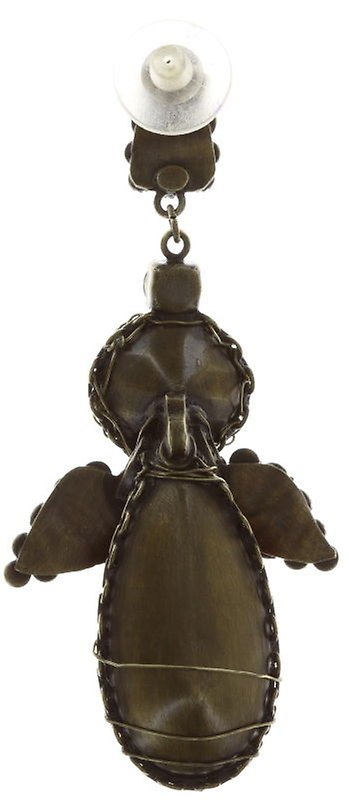 image for Earring Stud Dangling Queen of Elves Black / Red  