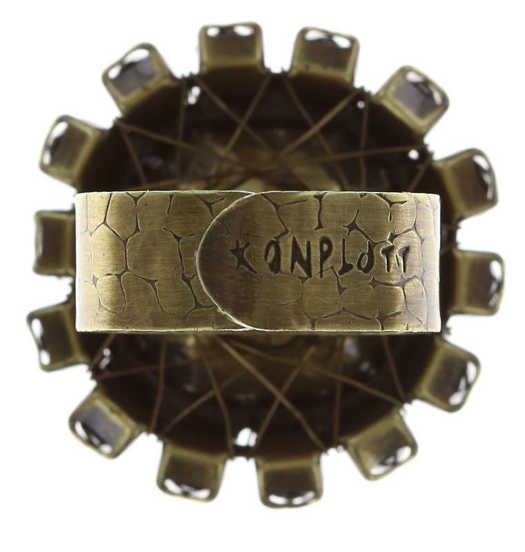 image pour Anneau Queen of Elves Noir / Rouge  16 mm