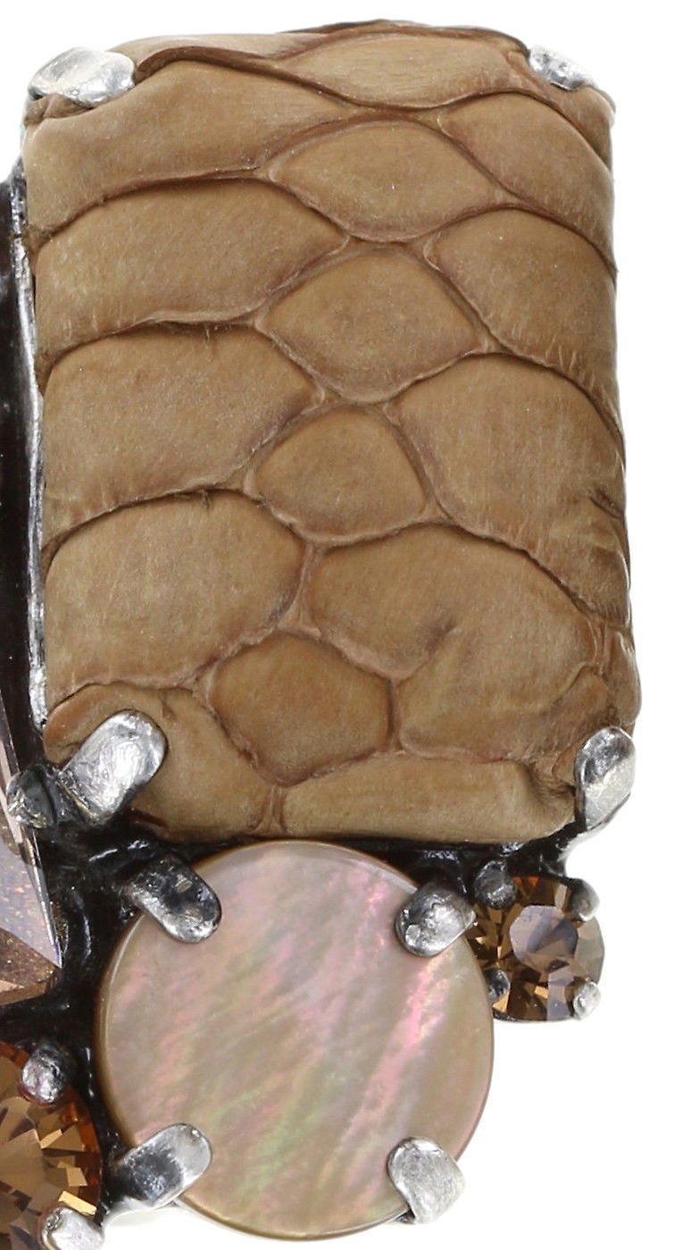 image for Earring Clip To Katharine With Love Brown  