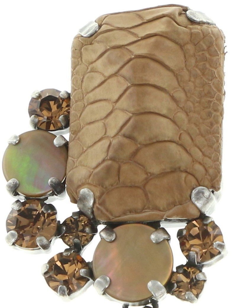 image pour Boucle d'oreille Clip pendante To Katharine With Love Marron  