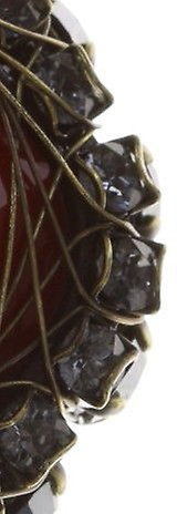 image pour Anneau Queen of Elves Noir / Rouge  25 mm