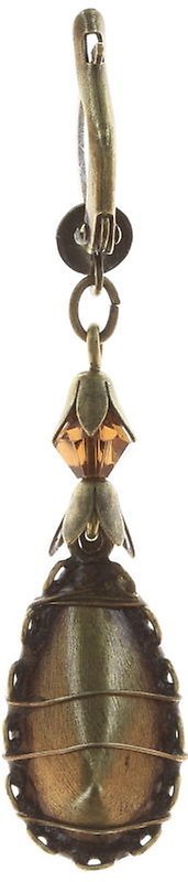 image for Earring Dangling Queen of Elves Brown  