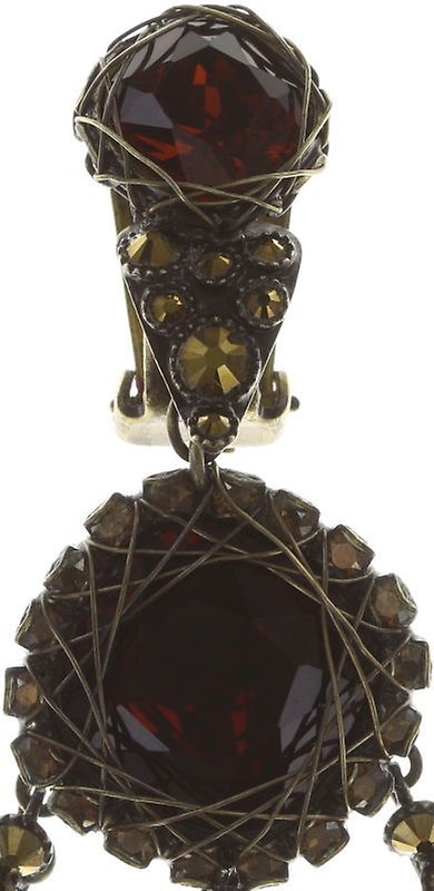 Kép Earring clip dangling Queen of Elves Brown  