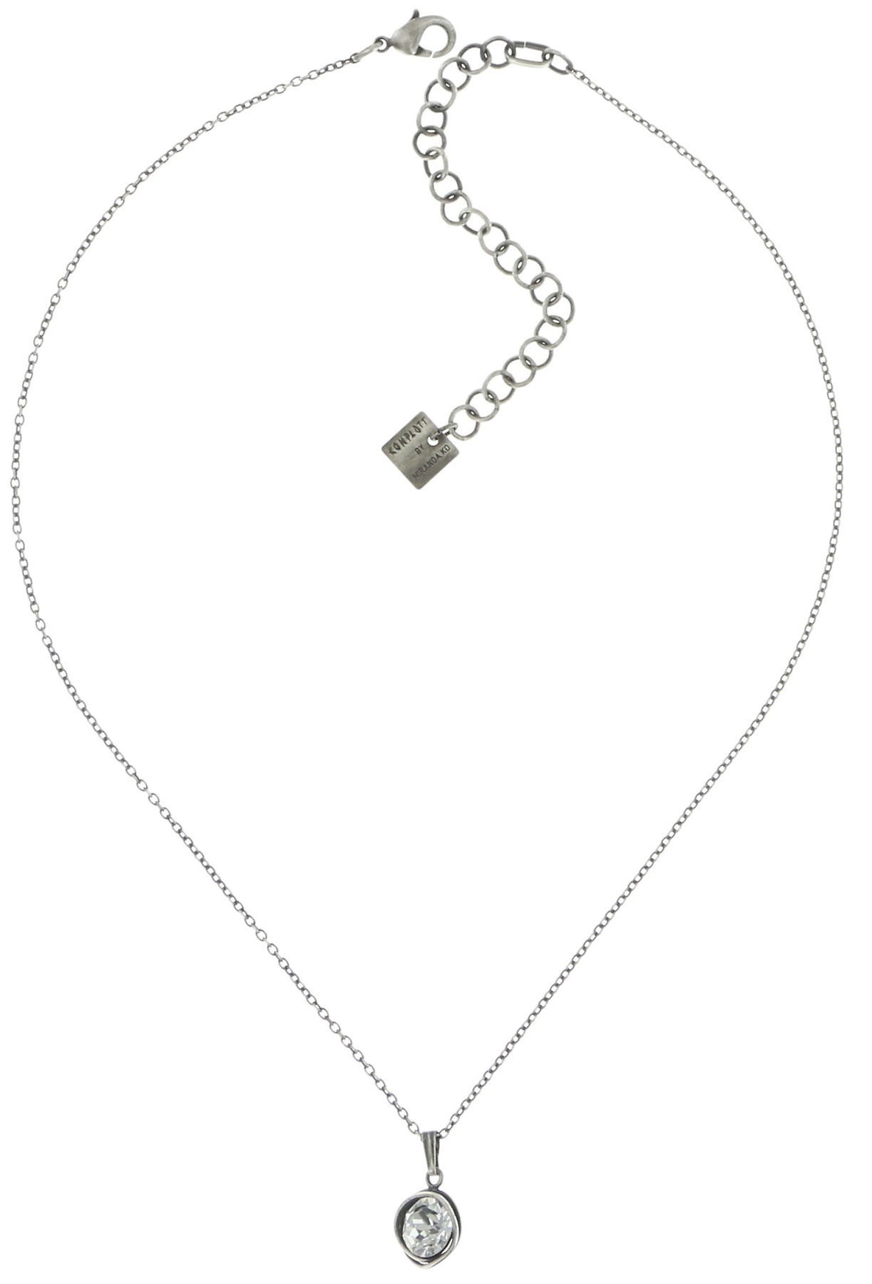 Bild für Halskette mit Anhänger Sparkle Twist Weiß Kristall 