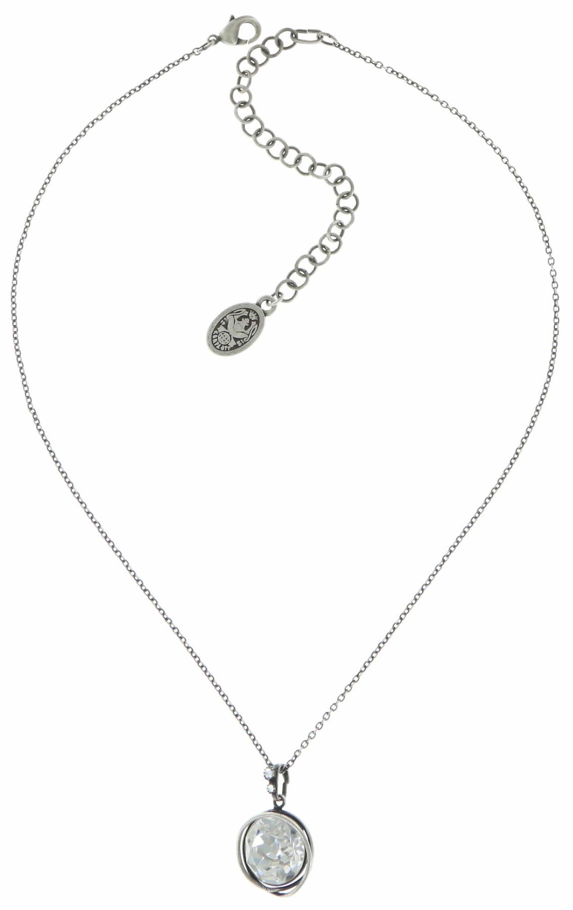 Bild für Halskette mit Anh&auml;nger Sparkle Twist Weiß Kristall ss 60