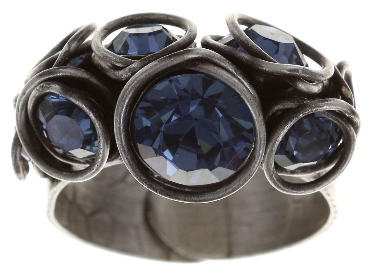 image pour Anneau Sparkle Twist Bleu Denim Blue 