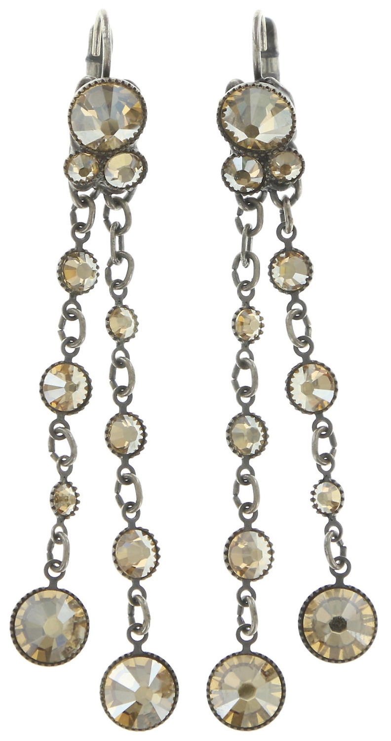 image for Earring Eurowire Dangling Waterfalls Beige  