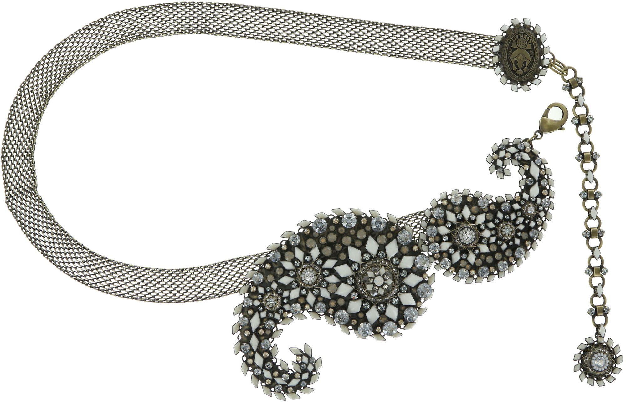 image for Belt Paisley White  