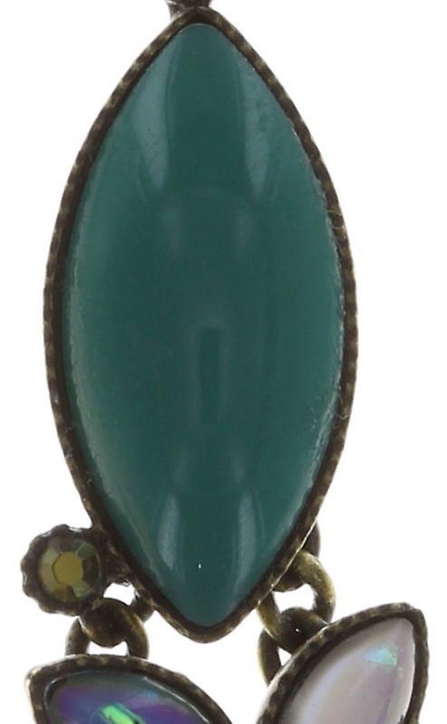 image pour Boucles d'oreilles pendantes Dance with Navette Vert  