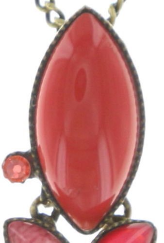 image for Necklace pendant Dance with Navette Coralline  