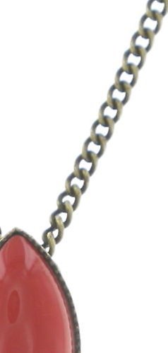 image for Necklace pendant Dance with Navette Coralline  