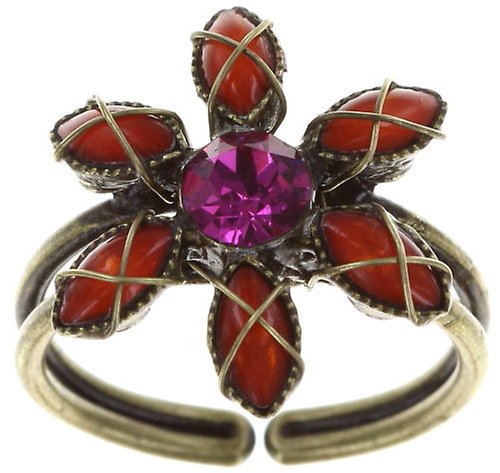 image pour Anneau Psychodahlia Rouge  