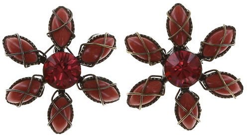 Bild für Ohrstecker Psychodahlia Rot  